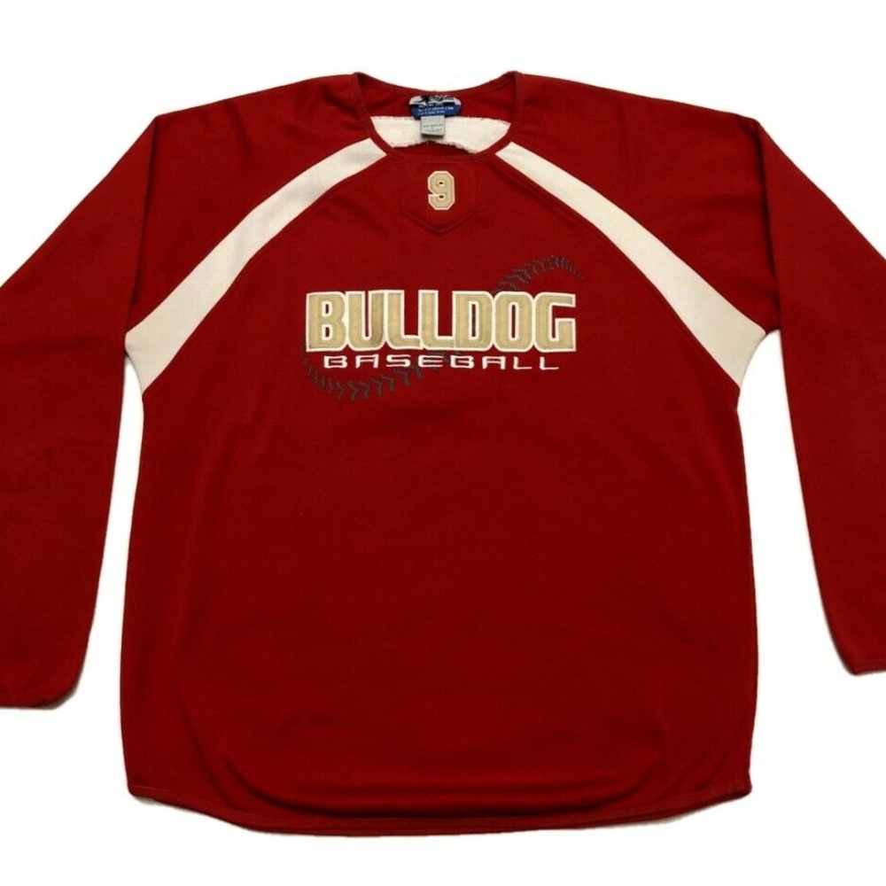 Mens Georgia Bulldogs Baseball Long Sleeve Jersey